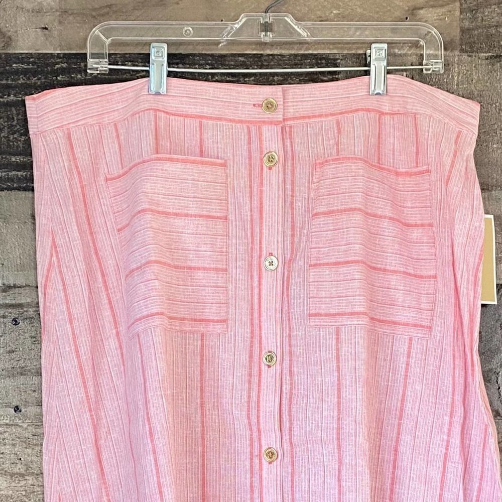 NWT Michael Kors Pink Knee Length Skirt - Picture 3 of 12